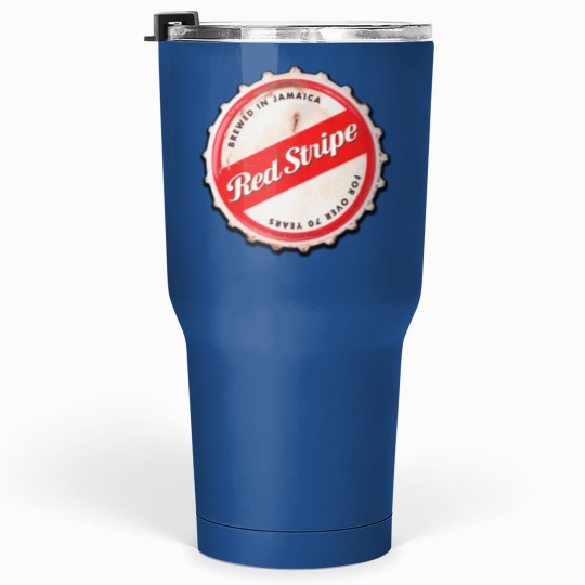 Discover Red Stripe Bottle Cap Tumblers 30 Oz
