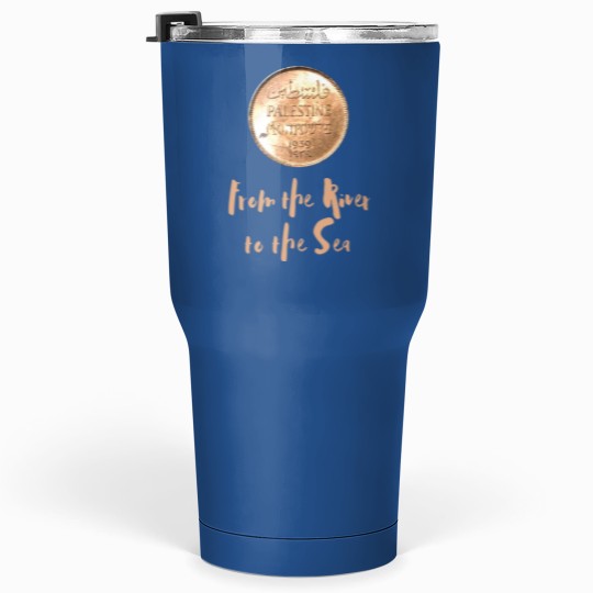 Discover 1939 Palestinian Coin Tumblers 30 Oz with From the River to the Sea as a Caption