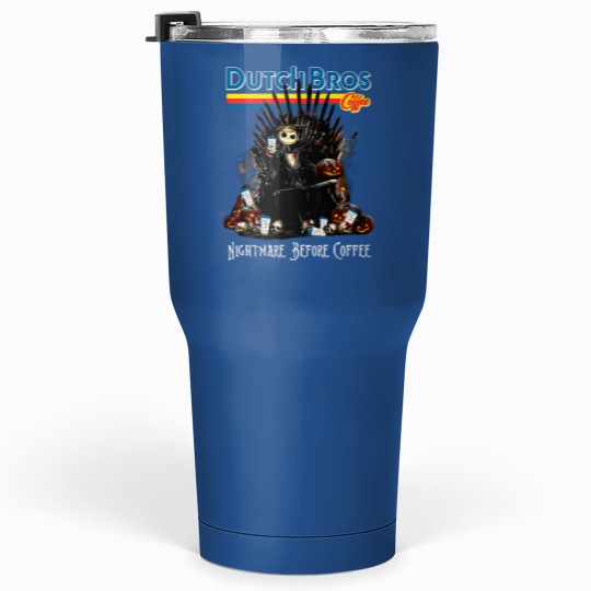 Discover Dutch Bross Coffeee The King Jack SKEL-ling-ton Night-mar-e Before Coffee Halloween. Tumblers 30 Oz