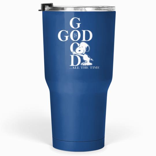 Discover God is Good Snoopy Print Tumblers 30 Oz