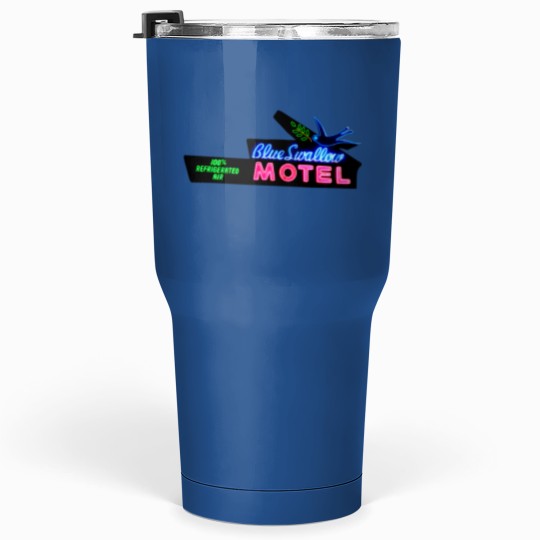 Discover Blue Swallow Motel Neon Sign Route 66 Tumblers 30 Oz