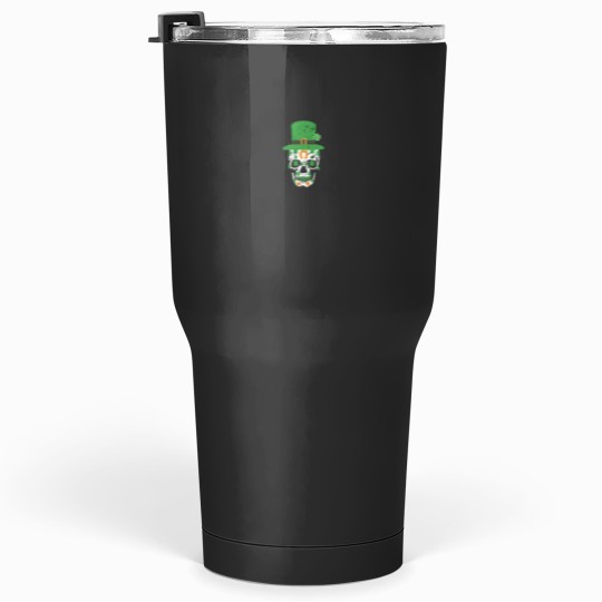 Discover St Patricks Day Skull Irish Shamrock of Dead Men Women 5113 Tumblers 30 oz