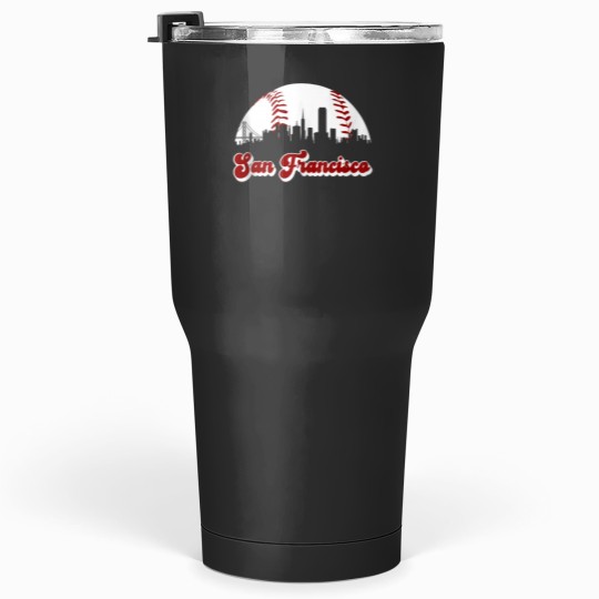 Discover Baseball San Francisco Vintage Giant Ball National Pastime Tumblers 30 oz