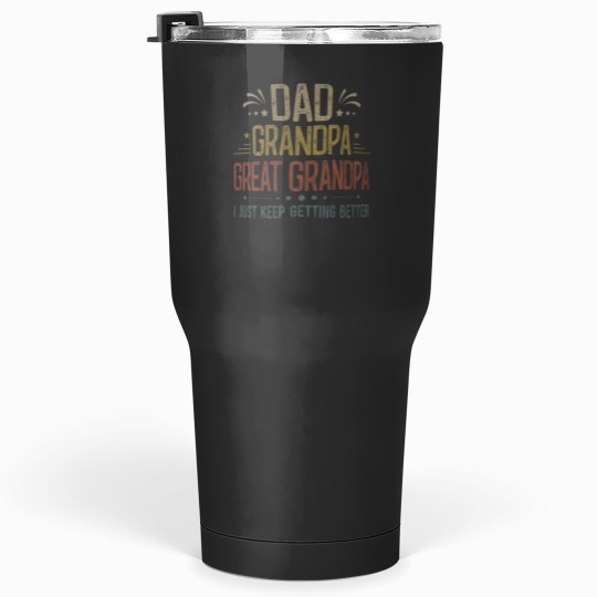 Discover Fathers Day Gift from Grandkids Dad Grandpa Great Grandpa Tumblers 30 oz