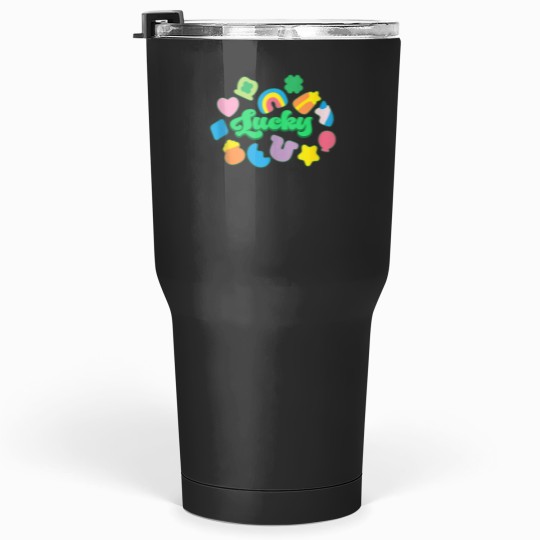 Discover Lucky Charm Shapes Marshmallows Happy St Patricks Day Irish Tumblers 30 oz