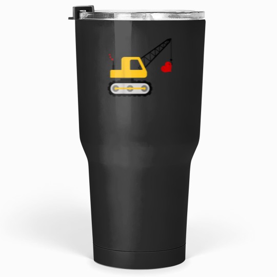 Discover Kids Construction Truck Valentines Day Toddler Boy Tumblers 30 oz