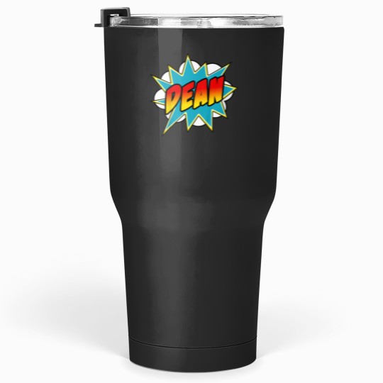 Discover Kids Boys Dean Name Comic Book Superhero Tumblers 30 oz