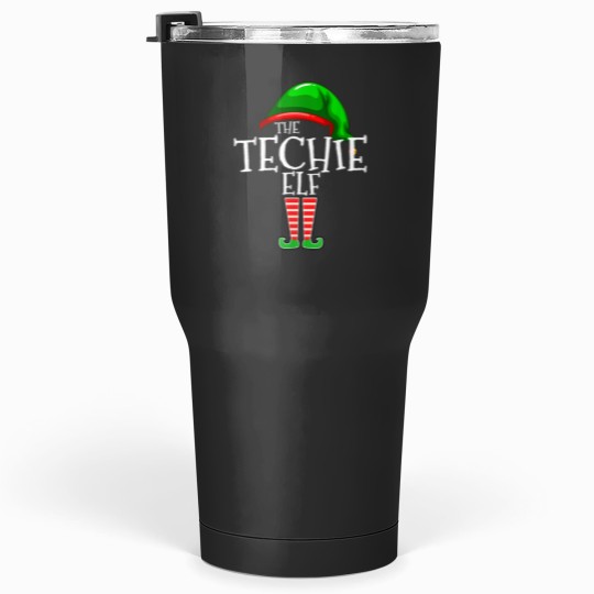 Discover The Techie Elf Family Matching Group Christmas Gift Funny Tumblers 30 oz