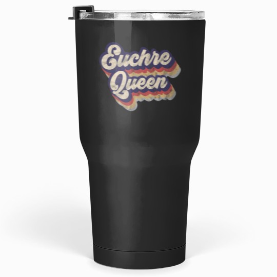 Discover Euchre Queen 30 oz Tumbler for Card Game Drinks