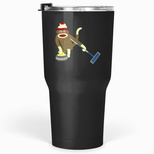 Discover Sock Monkey Curling Classic Tumblers 30 oz