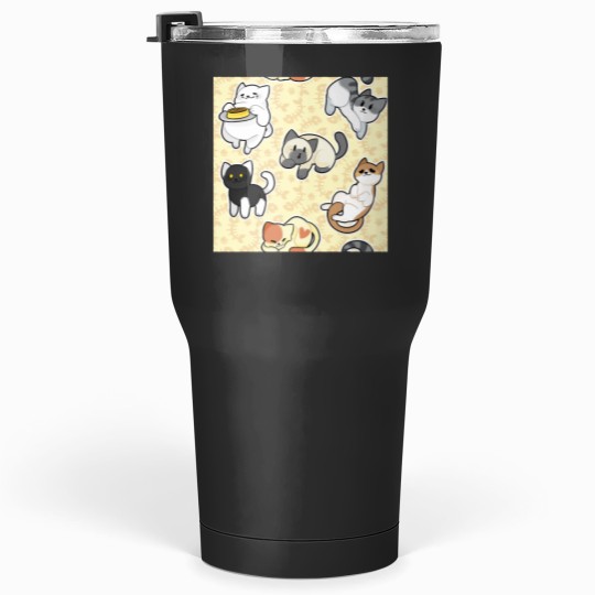 Discover Neko Atsume Pattern 1 Classic Tumblers 30 oz