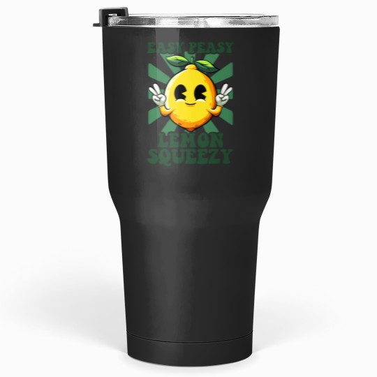 Discover Easy Peasy Lemon Squeezy Lemonade Ceo Funny Lemon Lemonade Tumblers 30 oz