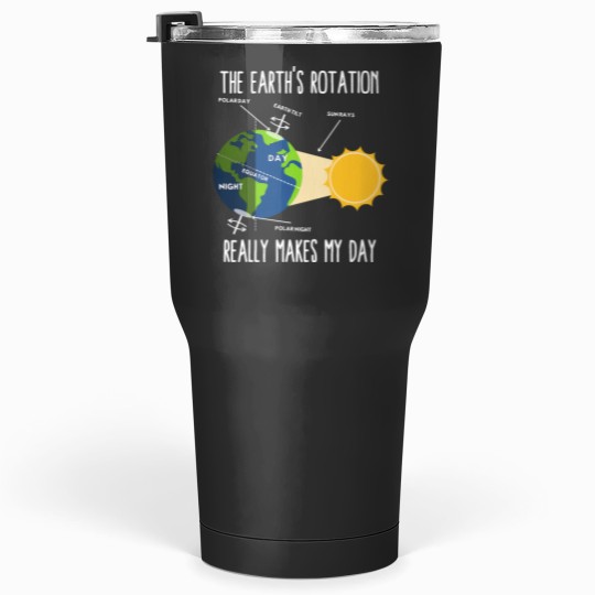 Discover Funny Earth Rotation Earth Days Science Teacher Kids Women Tumblers 30 oz