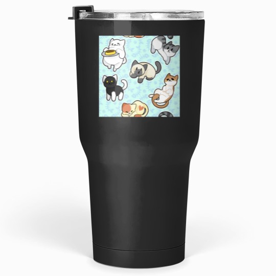 Discover Neko Atsume Pattern 2 Classic Tumblers 30 oz