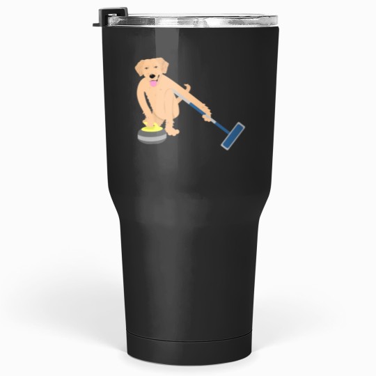 Discover Golden Retriever Curling Classic Tumblers 30 oz