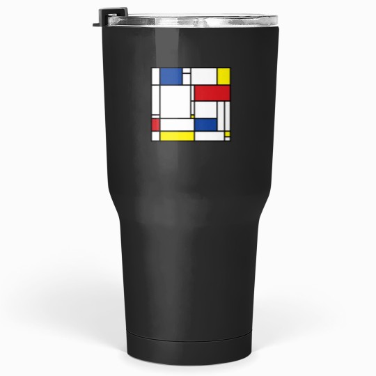Discover Mondrian Minimalist De Stijl Modern Art © fatfatin Classic Tumblers 30 oz