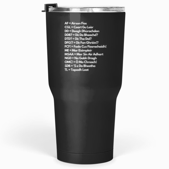 Discover Scottish Gaelic Abbreviations Tumblers 30 oz