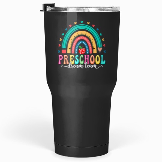 Discover Preschool Dream Team Pencil Happy First Day Of School Tumblers 30 oz