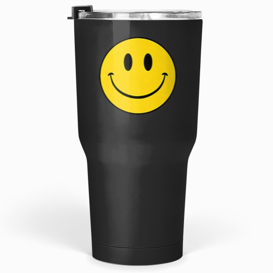 Discover 70s Yellow Smile Face Shirt Cute Happy Peace Smiling Face Tumblers 30 oz