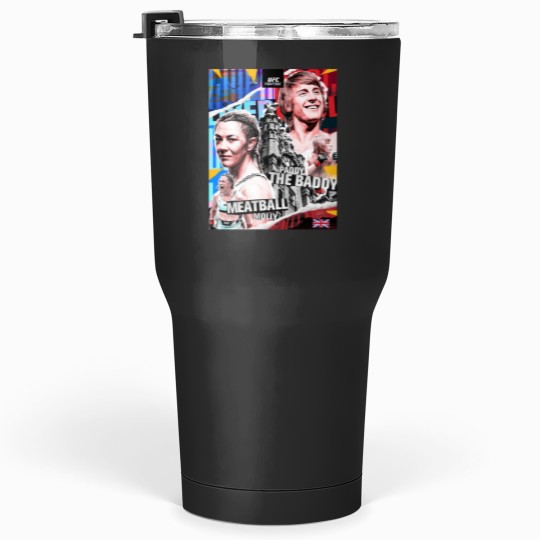 Discover Paddy The Baddy Pimblett amp Molly Meatball McCann UK MMA Stars Tumblers 30 oz