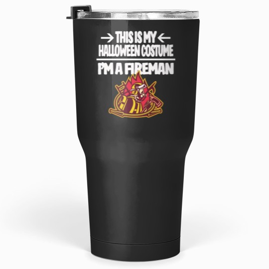 Discover I'm a Fireman Firefighter This is My Halloween Costume Idea Fitted Scoop Tumblers 30 oz