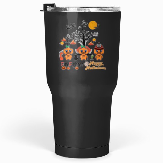 Discover Firefighter Halloween - Firefighter  Happy Halloween Tumblers 30 oz
