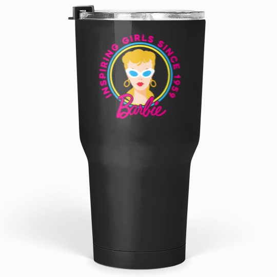 Discover Womens Barbies 60th Anniversary Inspiring Girls Since 59 VNeck Tumblers 30 oz