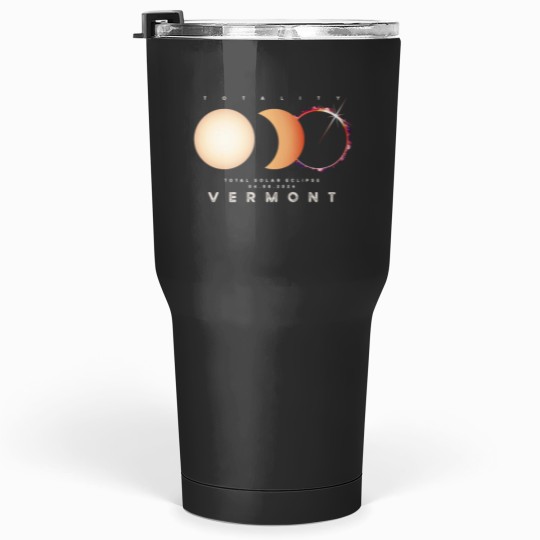 Discover Solar Eclipse 2024 Vermont Total Eclipse Astronomy Graphic Tumblers 30 oz