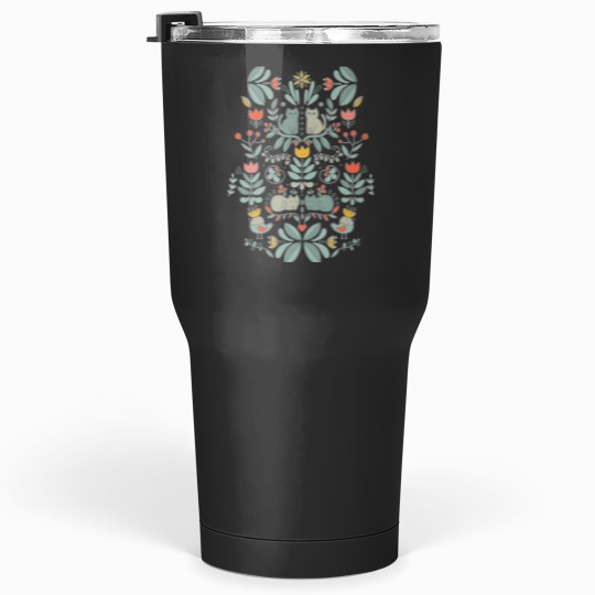 Discover Swedish Folk Cats Tumblers 30 oz