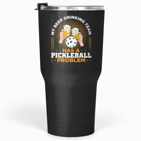 Discover My Beer Drinking Team Pickleball Player Gift Tumblers 30 oz