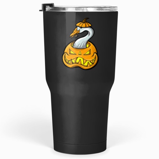 Discover Halloween Goose Stealing Candy Pumpkin Honk Tumblers 30 oz