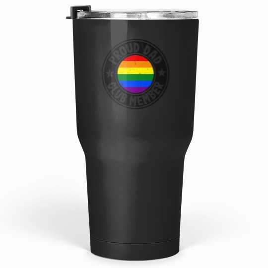 Discover Proud Dad Club Member Rainbow Flag Gay Pride Lesbian LGBT Tumblers 30 oz