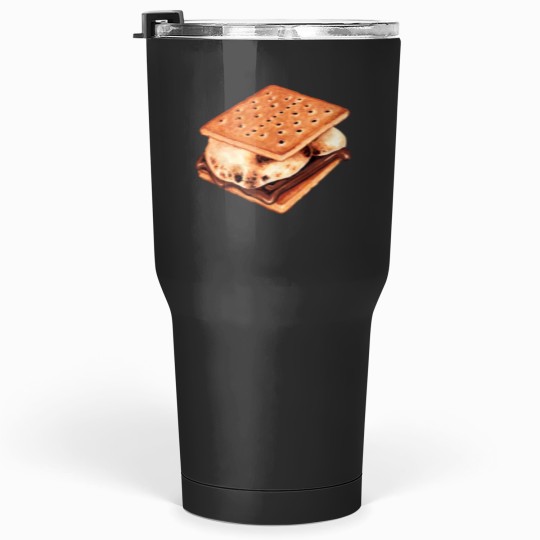 Discover Smores Pattern Brown Tumblers 30 oz