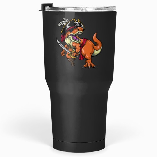 Discover Pirate Dino Dinosaur Pirate Halloween Tumblers 30 oz