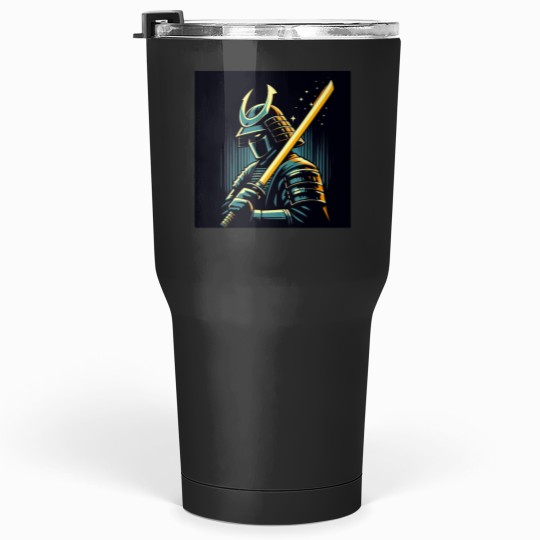 Discover Samurai Warrior Pop Art Style Tumblers 30 oz