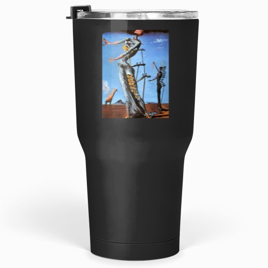 Discover Salvador Dali The Burning Giraffe Art Print Surrealism Surreal Style Tumblers 30 oz