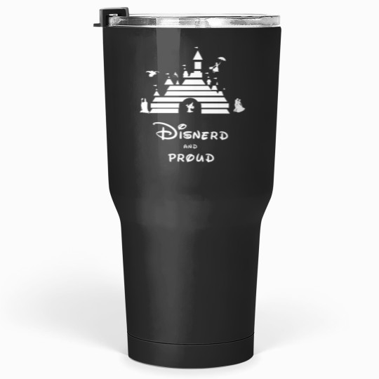 Discover Disnerd and Proud white Tumblers 30 oz