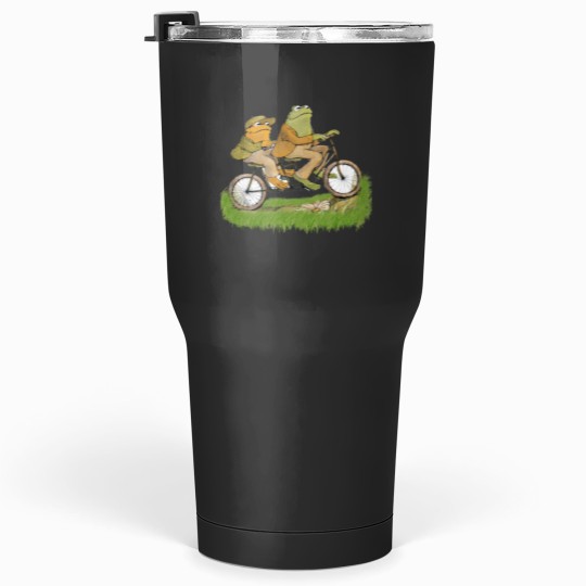 Discover frog and toad on the bike Tumblers 30 oz