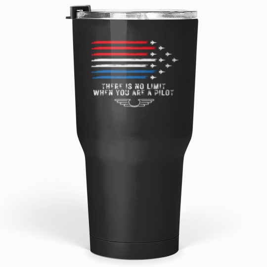 Discover Pilot US Flag Fighter Jets Tumblers 30 oz