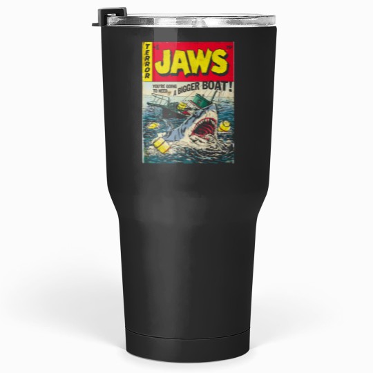 Discover Jaws 1 Edition Comic Book Cover Tumblers 30 oz