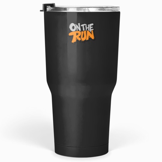 Discover Graffiti ON THE RUN Yellow Gray Tumblers 30 oz