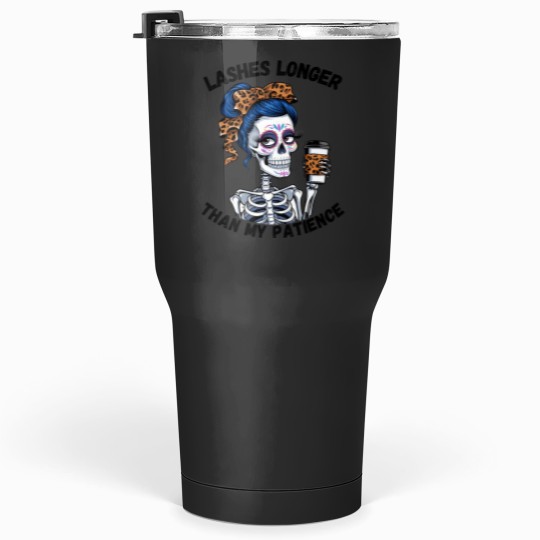 Discover Lashes Longer Funny Fitted Tumblers 30 oz