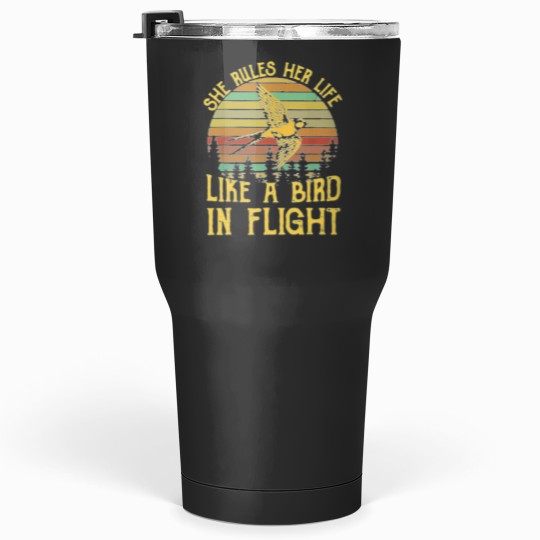 Discover Stevie Nicks vintages Rock Bands Stevie-Nicks She Rules Her Life Like A Bird In Flight Tumblers 30 oz