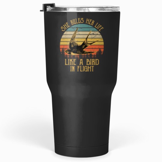 Discover Stevie Nicks She Rules Her Life Like A Bird In Flight vintages Tumblers 30 oz