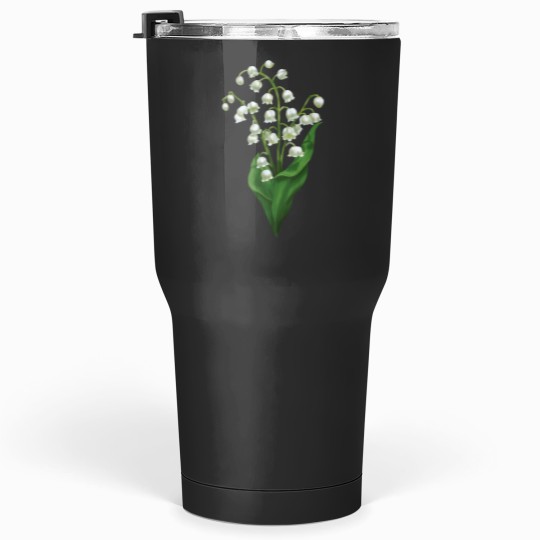 Discover White Lily Of The Valley Spring Flower Watercolor Tumblers 30 oz