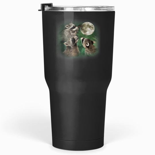 Discover Three Raccoon and Moons Tumblers 30 oz
