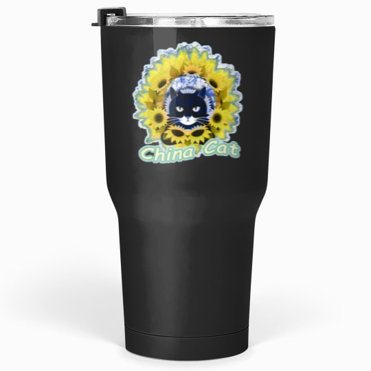 Discover China Cat Sunflower Batik Tumblers 30 oz