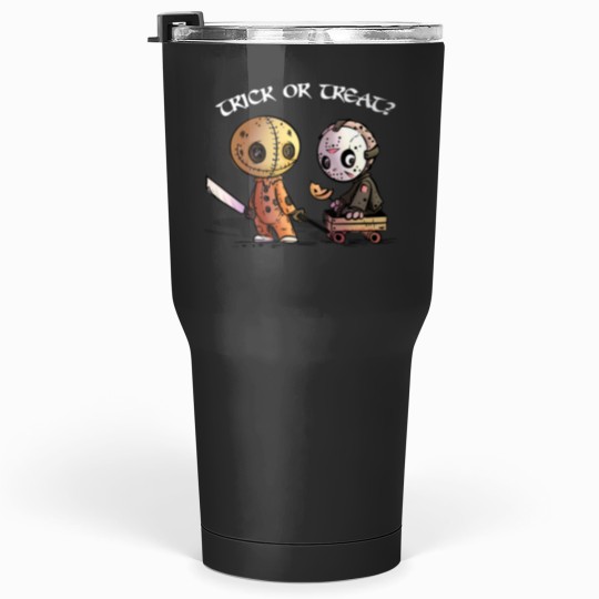 Discover Trick or treat Sam and Jason Tumblers 30 oz