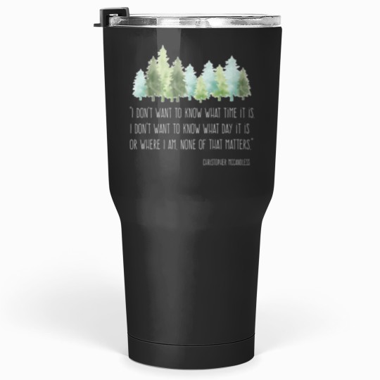 Discover Into the Wild with Christopher McCandless Tumblers 30 oz