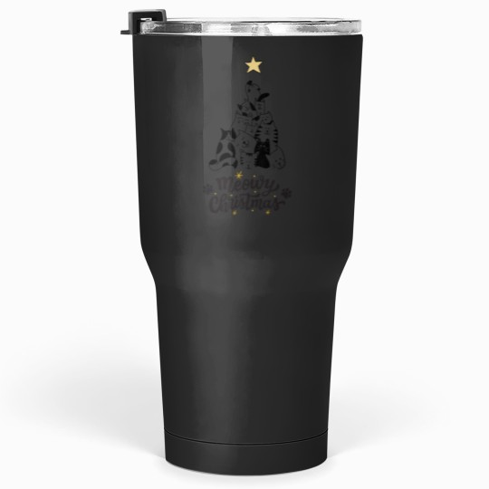 Discover Christmas Cat - Meowy Xmas - Cat Lovers Gift Tumblers 30 oz